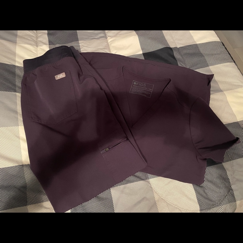 Limited Edition Purple Shadow Figs Scrubs.